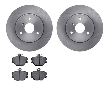 DYNAMIC FRICTION CO 6302-63018, Rotors with 3000 Series Ceramic Brake Pads 6302-63018
